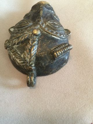 Rare Antique African Bronze Ashanti Gold Weight Necklace Pendants 5
