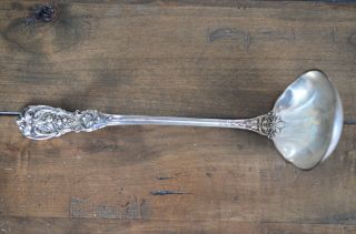 Large Francis I Sterling Silver Reed & Barton Soup Punch Ladle Mono - Kc