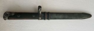 German Germany/Yugoslavian WW2 Bayonet Fighting Knife w/Scabbard Reworked 0241 11