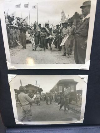 Vintage Korean War Photo Album Inchon 4 Star General South Korean Soldiers MP’s 7