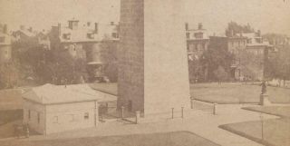 BATTLE OF BUNKER HILL MONUMENT ANTIQUE 1800 ' S CDV PHOTOGRAPH REVOLUTIONARY WAR 3