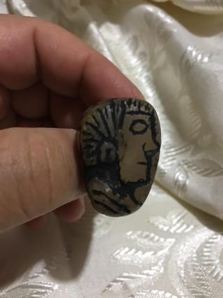 Ancient And Rare Marble Seal Near Eastern Sheba Kingdom,  Sabean Script 1000 Bc
