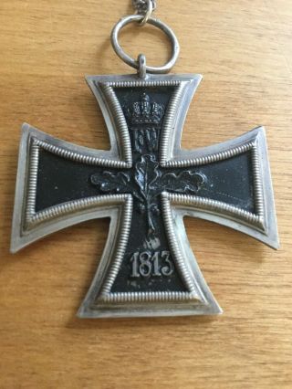 WW1 Germany,  Iron Cross 2nd class 1914.  Made Into Necklace. 3