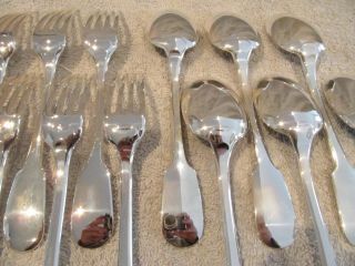 french silverplate dinner cutlery set 12p Christofle Cluny tl 3