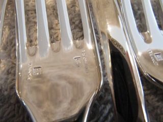 french silverplate dinner cutlery set 12p Christofle Cluny tl 5