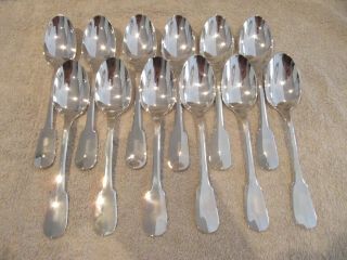 french silverplate dinner cutlery set 12p Christofle Cluny tl 6