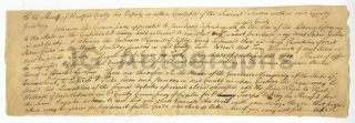 American Revolutionary Document Relating To Refreshments & Coffee For Soldiers