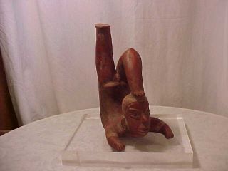 Pre Columbian Pottery Vessel Figure