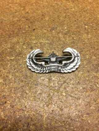 Wwii Airborne Sterling Pinback Glider Trooper Badge