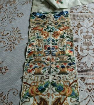 Antique Silk Robe Panel Forbidden Stitch 2