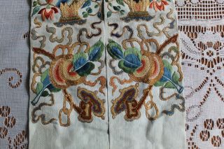 Antique Silk Robe Panel Forbidden Stitch 3