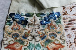 Antique Silk Robe Panel Forbidden Stitch 5