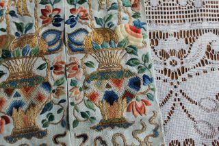 Antique Silk Robe Panel Forbidden Stitch 6