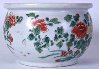 Chinese porcelain bowl Chinese censer famille verte kangxi khang shi antique art 2