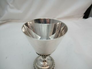 Sterling Silver Becher Goblet Cup on Stem Shape 300 grams 4