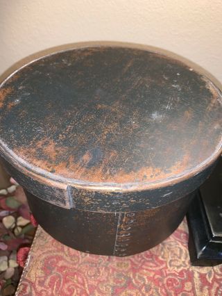 Fabulous Primitive Antique LARGE PANTRY BOX in Old Paint Thick Walled 2