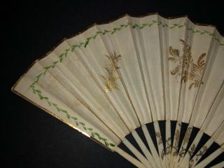 FRENCH EMPIRE LITTLE GIRL´S FIGRAL SCENE CHERUB SMALL FAN 8