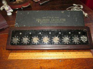 Smallwood Calculator Calcumeter 7 Dial Box Computer 1926 Oakland Ca