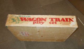 Marx Wagon Train Playset Empty Box Series 2000 No.  4805 Repaired L@@K 10