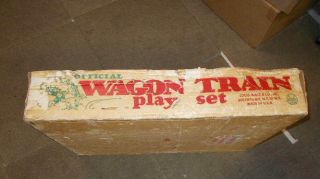 Marx Wagon Train Playset Empty Box Series 2000 No.  4805 Repaired L@@K 11