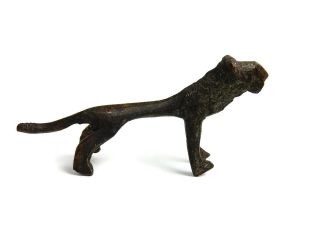 Rare Antique African Bronze Ashanti Gold Weight - a Lion 4