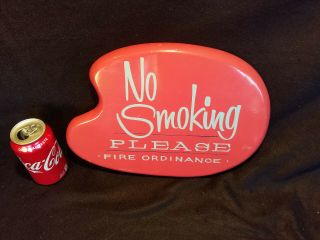 Vintage Mid Century Modern No Smoking Sign From Old Big Boy Restaurant Drive In