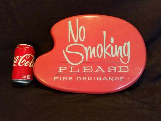 VINTAGE MID CENTURY MODERN NO SMOKING SIGN FROM OLD BIG BOY RESTAURANT DRIVE IN 4