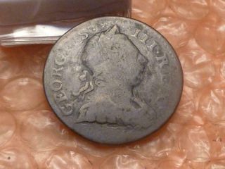 1773 Revolutionary War Era George Iii Colonial Halfpenny Ab