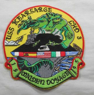 Vintage 1995 Us Navy Uss Kearsarge Lhd 3 Maiden Voyage Jacket Patch