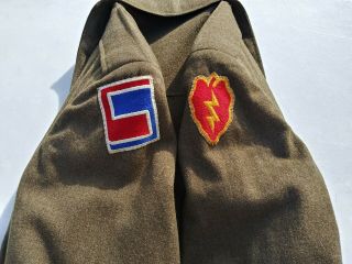 Korean War US Army Ike Jacket Medical 25th & 69th Division Size 38R - 1952 10