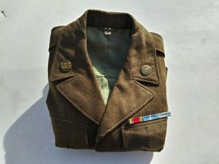 Korean War Us Army Ike Jacket Medical 25th & 69th Division Size 38r - 1952