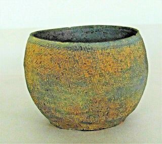 Chinese Neolithic Tomb Burial Pottery Wine Cup C.  2000 Bc / 3.  25 " D X 2.  25 " H