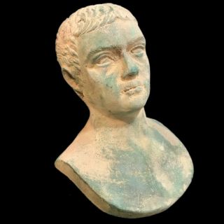 Ancient Roman Bronze Male Emperor Bust 200 - 400 Ad (2.  4kg)