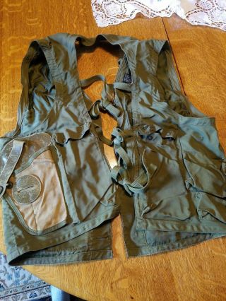 40s 59s Ww2 Korea War Vintage Us Army Air Forces Survival Vest Militaria Holster