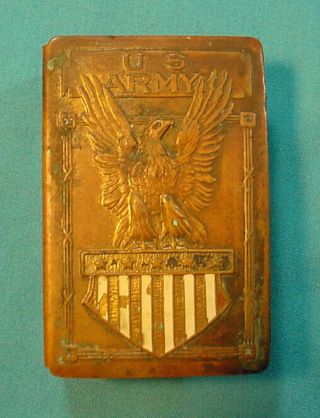 Wwi Us Army Soldiers Patriotic Match Safe