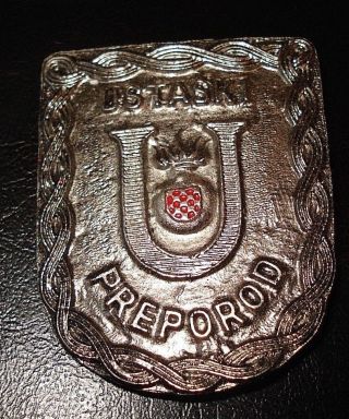 Ustaski Preporod Croatian Army Badge - Paramilitary Hos War Time 1991 - 1993