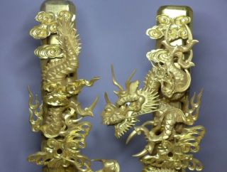 old,  Japanese Japan,  Buddhism temple Ornaments Dragon pole statue Sculpture art 2