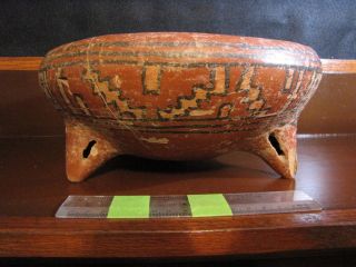 Pre Columbian,  Large Chupicuaro Tripod Bowl,  Middle Form.  600 300 B.  C.
