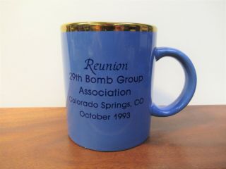 Vietnam War 29th Bomb Group Reunion Coffee Mug 1993