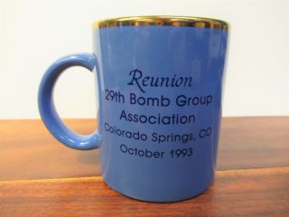 VIETNAM WAR 29TH BOMB GROUP REUNION COFFEE MUG 1993 3
