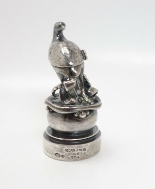 Rare Georg Jensen Sweden Figural Game Bird Sterling Silver Uncut Wax Seal 4