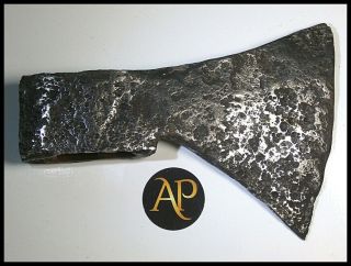 Very Fine Anglo - Danish Viking Norse Axe Head Conserved Petersen Type A Variant