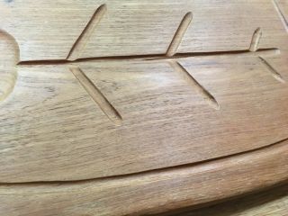 Vintage Mid Century Modern Danish Teak Serving Tray Sweden Finn Juhl Style 4