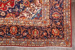 VINTAGE Traditional Floral Persian Area Rug Oriental Hand - Knotted RED Wool 10x13 6