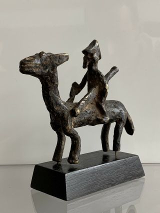 African Dogon Senufo Bronze Chevalier Horseman Ex Estate Of Annette Cravens Ny
