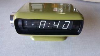 Rare Sankyo Digi - Glo Space Age Alarm Clock