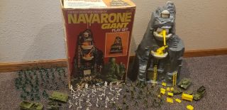 Vintage 1977 Marx Battle Of Navarone Playset All 60 Men Vehicles