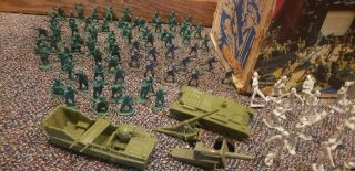 Vintage 1977 Marx Battle of Navarone playset all 60 men vehicles 6