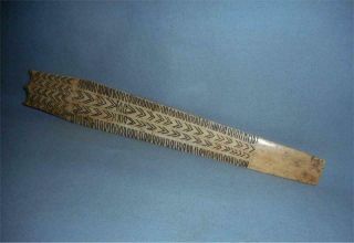 Antique North East India Nagaland Top High Aged Naga Tribe Bovine Bone Hairpin