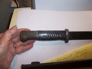 WWII German Bayonet Berg & Co 265 c in metal sheath 4